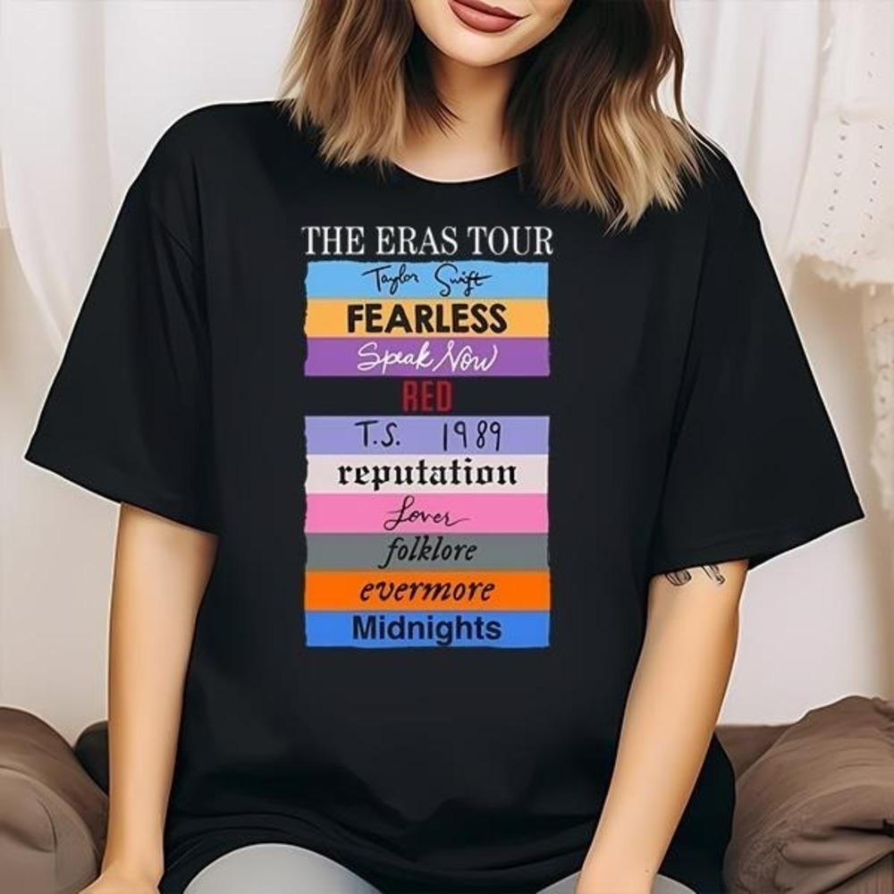 The Eras Tour Fearless Speak Now Red Ts 1989 Reputation Shirt